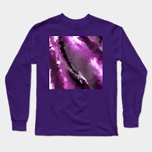 Modern Violet Trunk Abstract Painting Long Sleeve T-Shirt